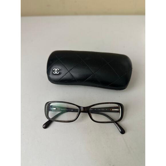 Chanel Eyeglasses Frames 3188 Tortoise Brown Rectangle Optical Designer Eyewear - Picture 7 of 10